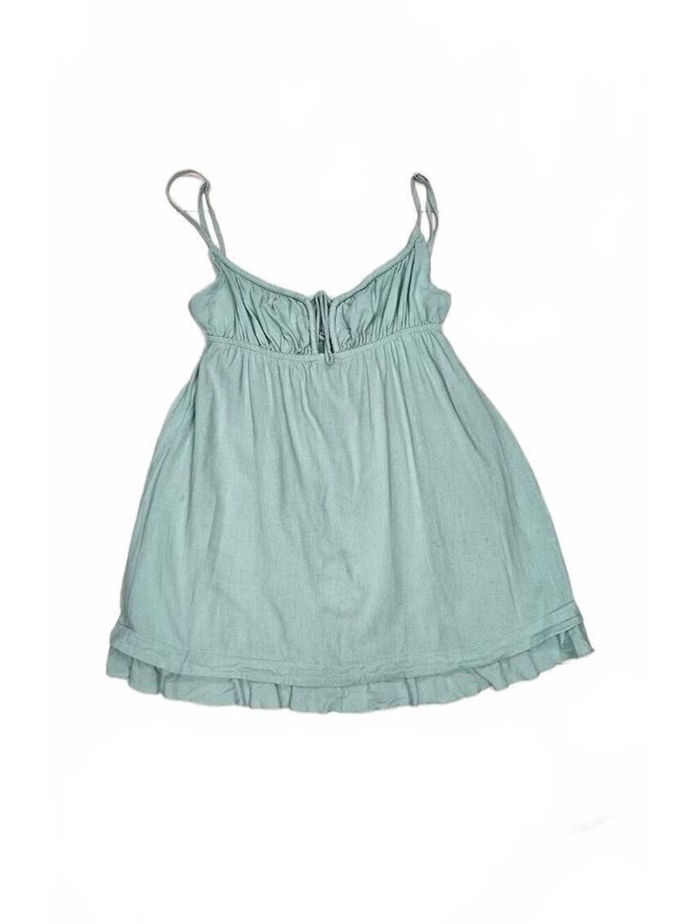 Princess Polly Light Blue Sleeveless Button-Back Shirt, Size S